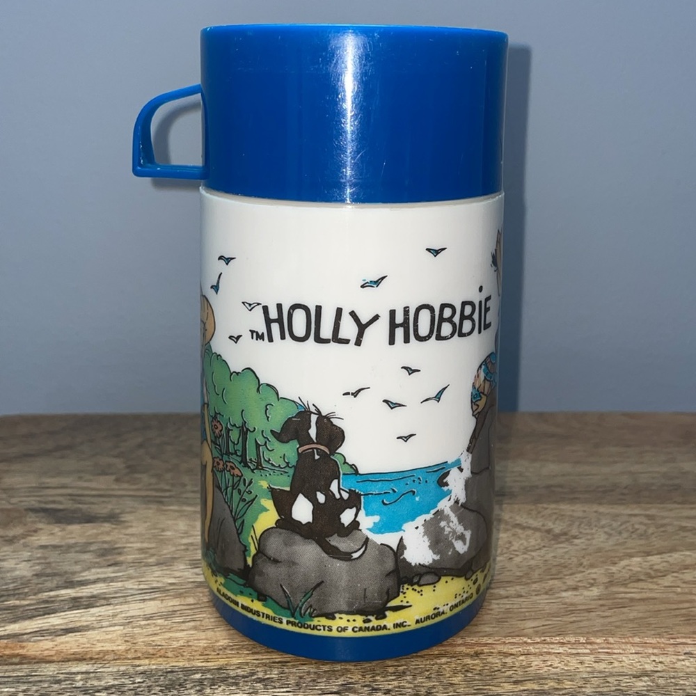 💙HOLLY HOBBIE Vtg Thermal Bottle 1979